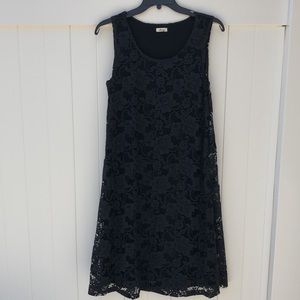 Soma black lacy flowy dress